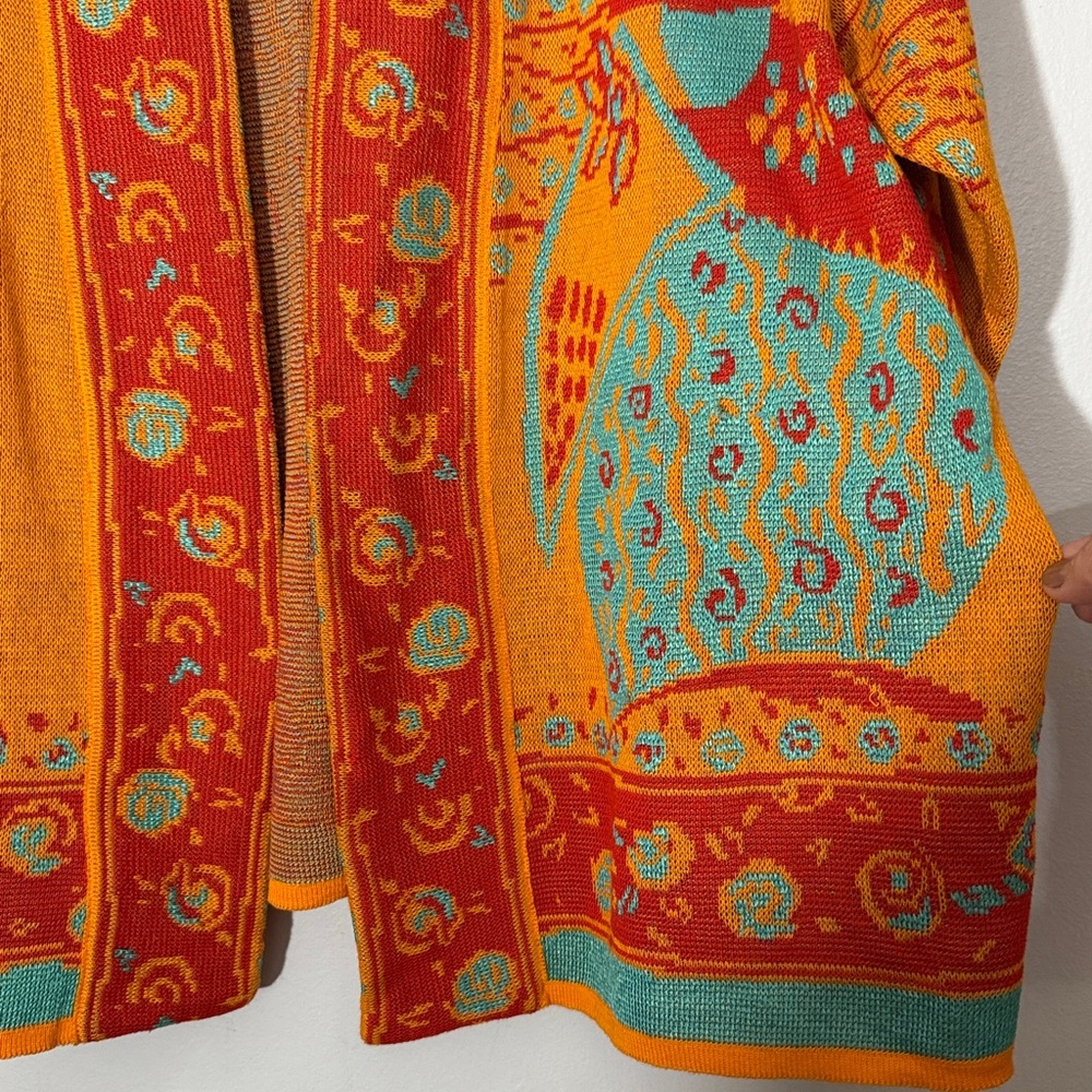 Chacok Multicolor Knit Cardigan medium to large size - Picture 4 of 6
